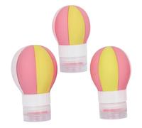 Cabilock 3pcs Creative Hot Air Balloon Travel Bottles Silicone Refillable Toiletry Containers for Liquid Soap Lotion Shampoo Lightweight Portable Cosmetic Sub Bottles for Travel Gym Picnic
