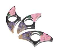 Cabilock 3pcs Flower Resin Bookmark Holder Book Page Thumb Spreader for Readers Reading Essentials Finger Bookmarks for Office School