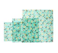 Cabilock 3pcs Fresh-Keeping Cloth Beewax Wrap for Food Sustainable Food Wraps Reusable Wrapping Sheets Beeswax Cloth Beeswax Storage in Kitchen