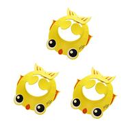 Cabilock 3pcs Goldfish Pattern Adjustable Boy Girl Shower Cap Ear Protection Pads for Newborn Bathing and Shampooing