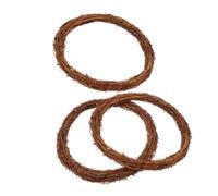 Cabilock 3pcs Grapevine Wreath Frames for DIY Crafts Rattan Circle Rings for Creative Garland Making for Christmas and Thanksgiving Decorations