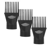 Cabilock 3pcs Hair Dryer Concentrator Comb Nozzle Plastic Attachment for Precision Styling Blow Dryer Nozzle