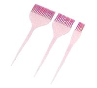Cabilock 3pcs Hairdressing Tint Brushes Set with Long Tail Handle, Plastic and Nylon Material, User-friendly Highlighting Comb for Salon and Travel Use, for Beginners