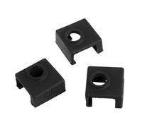 Cabilock 3pcs Heat Block Protective Cover for Printer with Heat-resistant Adiabatic Silicone Sleeve Non-stick Heater Protective Sock for Stable Temperature and Nozzle Cleanliness Black