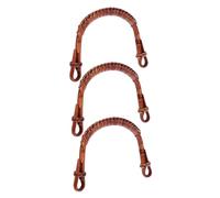 Cabilock 3PCS Heat Resistant Rattan Teapot Replacement Handles with Brown Pattern Easy Attachment for Chinese Teapots Vintage Decorative Kettle Accessories for Safe Daily Use