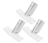 Cabilock 3pcs Iron Broom Handle Bracket Replacement with Secure Connection and Quick Installation for Broom and Brush Head, Suitable for Home and Commercial Cleaning