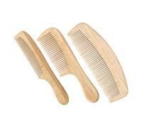 Cabilock 3pcs Long Bamboo and Comb for Hair Static Fine Tooth Comb Portable Small Bamboo for Women
