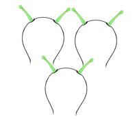 Cabilock 3pcs Luminous Antenna Headband Funny Headbands for Women Glow in Dark Martian Costume Glow Dark Party Accessory Martian Headdress Antenna for Women Plastic