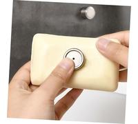 Cabilock 3pcs Magnetic Soap Holder Bar Soap Holder Wall Bathroom Rack Dish Metal Cap Support Cap Dish Supplies Cover Bath Accessories Stainless Steel Silver