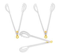 Cabilock 3pcs Manual Egg Beater with Ergonomic Handle Whisk and Food Tongs for Cooking Baking Mixing Pancakes Salad Stirring Dough Stirring and Safe Egg Handling in Buffet and Home Use