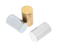 Cabilock 3pcs Metal Cylinder Set Copper Iron Aluminum Density Cylinders for Physics Science Classes Specific Gravity Volume Testing Teaching Aid