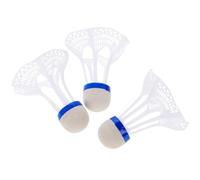 Cabilock 3pcs Nylon Badminton Shuttlecocks for Indoor Outdoor Practice | Stable Flight, Easy Control, Consistent Performance, White Plastic Foam Build, Training and Competition Use Random Color