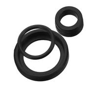 Cabilock 3pcs Oktoberfest Beer Keg Post Ring Airtight Sealing Rings for Keg Tap Line Universal Compatibility Rubber Seal for Homebrew Kegging and Maintenance Black Beer Tower Dispenser