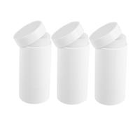 Cabilock 3pcs Refillable Twist-up Deodorants Stick Tubes White Compact Portable Containers for Homemade Solid Lotion Travel-friendly Application Control
