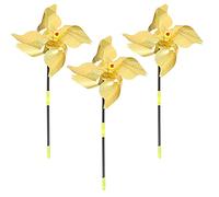 Cabilock 3pcs Reflective Bird Windmills for Garden Decor Durable Outdoor Pinwheels for Balcony Orchard Visual Delight for Parks Supermarkets