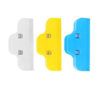 Cabilock 3pcs Rhinestone Art Edge Fixing Clips Set for Craft Tools, Reusable Plastic Clamps in Blue, Yellow and White, Large Versatile Clips for Rhinestone Art and Embroidery Projects