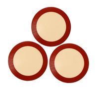 Cabilock 3pcs Round Silicone Baking Mats Non-Stick Heat-Resistant Cooking Sheets for Oven Microwave Air Fryer Versatile Cake Pan Pads for Even Baking and Easy Cleanup