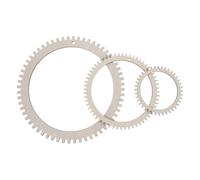 Cabilock 3pcs Round Wooden Knitting Loom Kit for Beginners and Adults, Hand Weaving Tool Set for DIY Tapestry, Rug and Home Craft, Multi-Craft Weaving Board for Knitting Projects