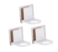 Cabilock 3Pcs Self-adhesive Plastic Bottle Rack for Shower Gel Caliber Bathroom Storage Stand Bathroom Accessory Organizer for Toiletries and Space Saving