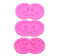 Cabilock 3pcs Silicone Earring Resin Molds with Hole for Jewelry Making Moon Wolf Mermaid Tail Cat Pendant Shapes Nonstick Epoxy Casting Moulds for Earrings Necklaces Keychains DIY Craft