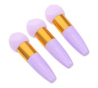 Cabilock 3pcs Sponge Diagonal Cutter Makeup Applicator Handle Soft Sponge Pads for Foundation Powder Blending Cosmetics Sponges for Go Touch-ups