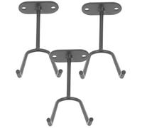 Cabilock 3pcs Spray Gun Holder Wall-mounted Paint Holder with U-shaped Carbon Steel Hooks, High Load-bearing Auto Paint Gun Stand for Craft Projects and Furniture Restoration