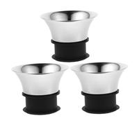 Cabilock 3pcs Stainless Steel Carafe Lids with Funnel Design Scratch-resistant Jug Caps for Water Pitchers Safe Food-grade Replacement Covers for Cold Drinks and Juice Storage at Home