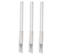 Cabilock 3pcs Tattooing Pen for Eyebrow and Lip Positioning Oil-based White Marker for Precise Salon Mapping and Microblading Design