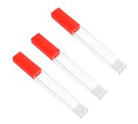 Cabilock 3pcs Transparent Plastic Thermometer Storage Tubes Portable Protective Cases for Thermometers and Needle Tools Organizer for Travel and Home Use