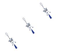 Cabilock 3pcs Turkish Style Evil Eye Pendant Car Rearview Mirror Ornament Home Decor Accessory