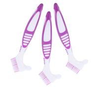 Cabilock 3pcs Turtle Shell Cleaning Brushes with Non-slip Handle and Double-sided Abs Design for Effective Mud Removal and Shell Cleaning Suitable for Aquatic Tortoises and Turtles