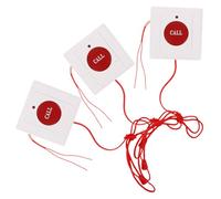 Cabilock 3pcs Wall Mounted Sos Emergency Call Button for Seniors and Patients with Pull Cord Alert System, Nursing Assistance Safety Device for Elderly Care and Hospital Bedroom Use