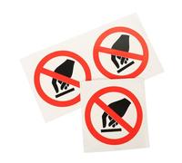 Cabilock 3pcs Warning Stickers for Dangerous Equipment Do Not Touch Decals Caution Signs with Strong Adhesion Clear Safety Labels for Warning Smooth Surfaces
