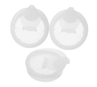 Cabilock 3pcs Water Jug Replacement Caps with Twist Seal Beverage Carafe Lids for Household Glass Pitchers Spill White Covers for Water Tank Bottles