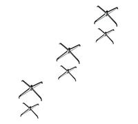 Cabilock 3sets Christmas Tree Stands Sturdy Metal Xmas Tree Support Racks with Non Slip Design for Enhanced Stability 2pcs*3