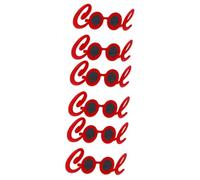 Cabilock 3sets Cool Letter Glasses for Birthday Prom Year and Party Photo Booth Props Fun Material Costume Accessories for Memorable Celebrations 2pcs*3