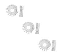 Cabilock 3sets Stainless Steel Wire Gauge Metal Sheet Thickness Measurement Tool for Welding Wire Checking Easy to Read Dual Sided Design Stainless Steel Construction 2pcs*3
