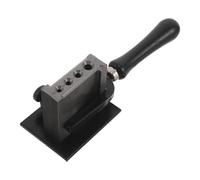 Cabilock 4 Hole Handle Oil Tank Mold Iron Refining Mold Refined European Style Modern Design Smooth Oil Grooves Deep Groove Black Wood Handle for Metal Casting Workshop