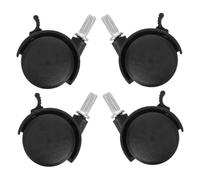 Cabilock 4 Pack Clothes Rack Caster Wheels Replacement Swivel Furniture Casters with Brake Heavy Duty Wheels for Laundry Rack Cart and Clothes Rail Easy Install