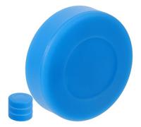 Cabilock 4 Pcs Adjustable Hardness Pvc Ice Hockey Pucks, Matte Surface Small Training Pucks for Outdoor and Street Hockey Practice, Blue