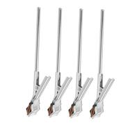 Cabilock 4 Pcs Heat-Resistant Iron Laboratory Clamp Ring Stand Test Tube Holders for Beaker Flask Glassware Support Versatile Chemistry Lab Equipment for Schools and Research