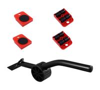 Cabilock 4 Pcs Moving Device Furniture Lifter Tool with Ergonomic Design round Metal and Plastic Construction Reduces Pulling Force Heavy Lifting for Redesign and Re-arrange Your Living