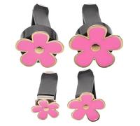 Cabilock 4 Pcs Pink Daisy Flower Air Vent Clips Alloy Car Air Freshener Diffuser Clips Car Interior Decoration Accessories for Women