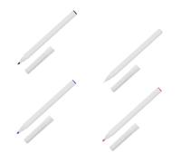 Cabilock 4 Pcs Salon Positioning Marking Pens for Eyebrow and Lip Lines Fine Tip Precision Tattoo Pens for Body Art Skin-safe Markers in White Black Purple and Red