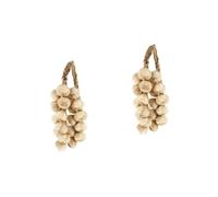 Cabilock 4 Pcs Simulated Garlic Pendants Wall Vegetables Lifelike Artificial Garden Decorations Realistic Hanging Fake Faux Models Rustic Decor Country Decor Garlic Decorations Foam White