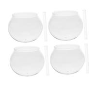 Cabilock 4 Sets Japanese Wind Chime Dome Kit with Glass Tubes DIY Transparent Craft for Home Garden Balcony Decor Creative Painting Activity Elegant Outdoor Hanging Ornaments