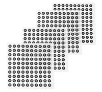 Cabilock 4 Sheet 200 Dots Reflective Scanning Markers for 3d Scanner with High Precision Motion Capture, Silver Reflective Film Stickers for Animation Production and Industrial Design