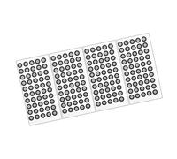 Cabilock 4 Sheets Adhesive Reflective Marker Points for Scanning Devices Tear-resistant Reflective Film Stickers High-visibility Marking Dots for Identification and Easy Application
