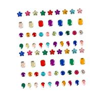 Cabilock 400 Pcs Mixed Style Rhinestone Stickers for DIY Crafts Acrylic Pentagram Crystal Gems with Flat Back for Art Decoration Bright Color Self-Adhesive Gems for Kindergarten Creative