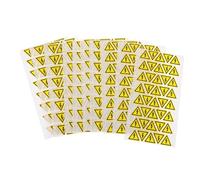 Cabilock 400pcs Triangle Electric Warning Stickers Self-adhesive Electrical Safety Labels Weather-resistant for Outdoor Indoor Electrical Boxes Panels
